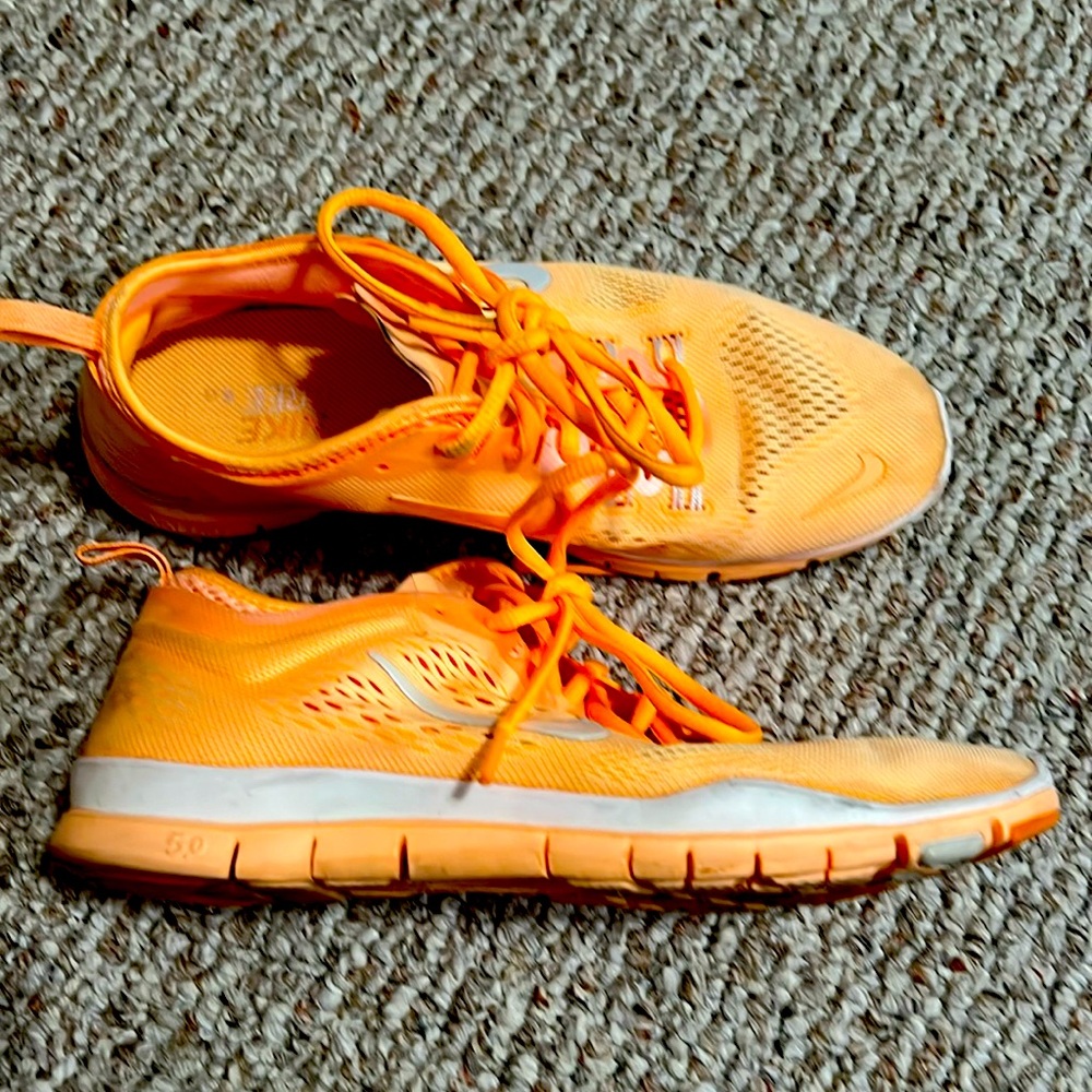 Nike Bright Orange Athletic Shoes